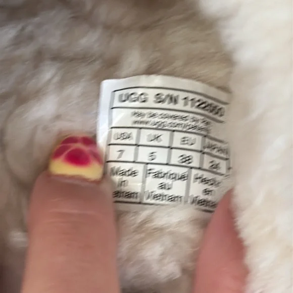 UGG Tan and Cream Shearling Slippers - Picture 4 of 5